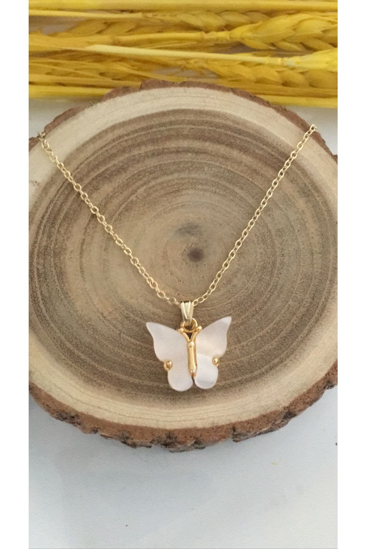 Womens butterfly necklace shop