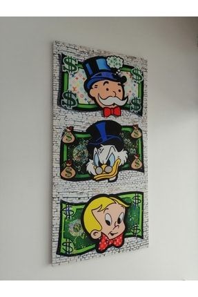 Monopolyman Riche Rich Kanvas Tablo 50x10cm r12