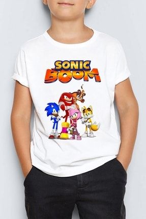 Sonic Boom Çocuk Tişört T-shirt Mr-03 PRA-6024382-713429