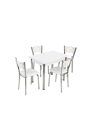 Mutfak Masası Ve 4 Adet Sandalye Takımı Özel Ölçü 60x90 Açılır 329486950011