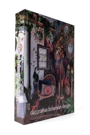 Bohemian Design Dekoratif Kitap Kutusu MHDTEK