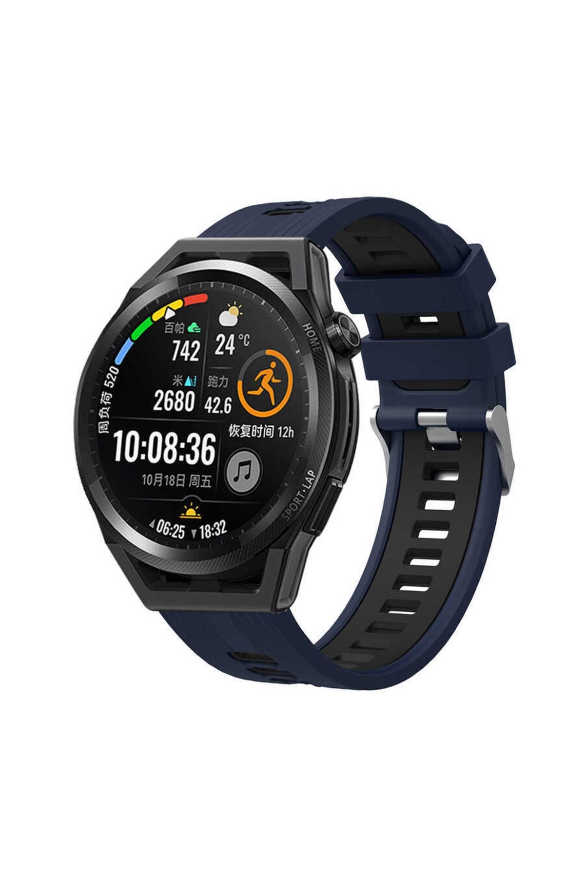 HTstore Gear S3 Krd 55 Silicone Band dark blue Trendyol