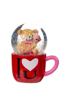 Glıtter Globe - Bear In Mug - I Love U - Simli Su Küresi - Ayıcık - I Love U 711064