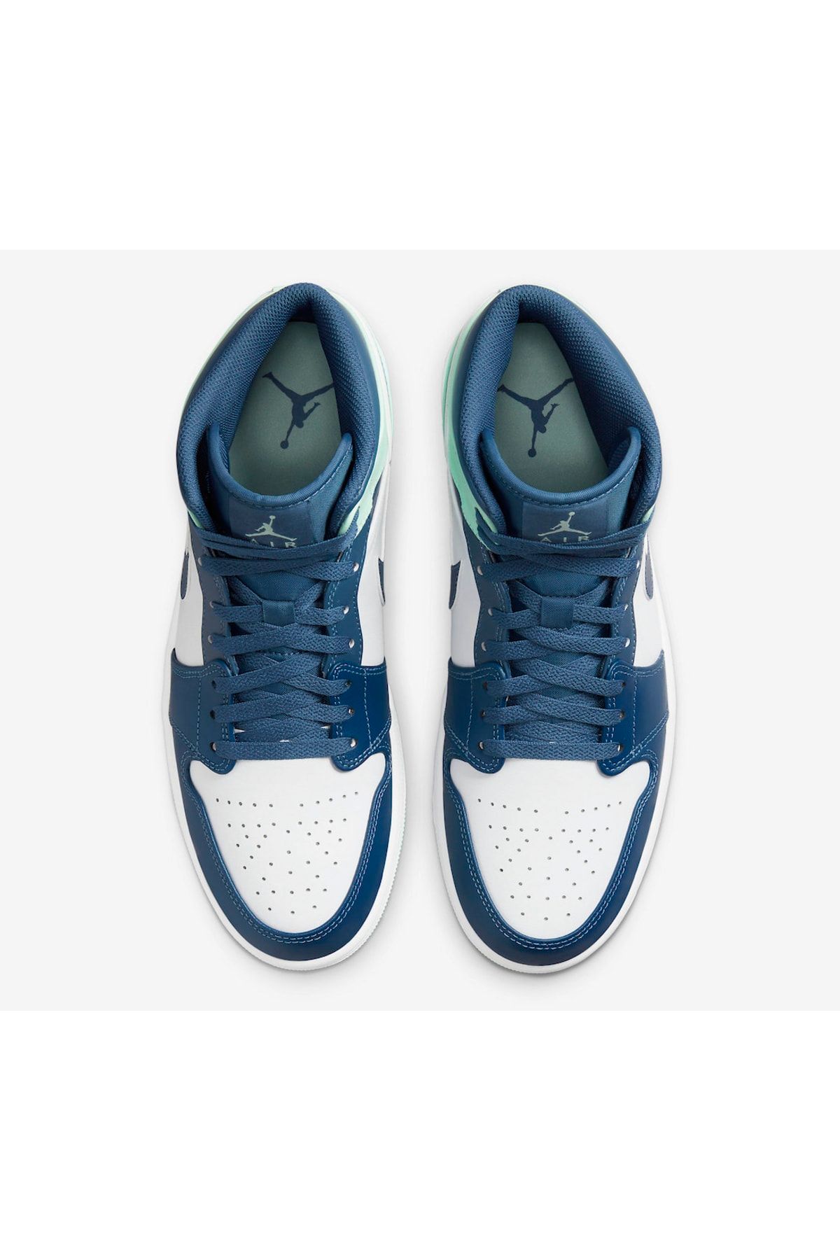 Nike Air Jordan 1 Mid Blue Mint Erkek Ayakkab