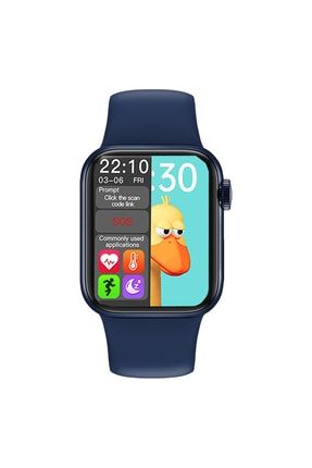 Hw16 Smart Watch Akıllı Saat Aktif Buton Lacivert TYC00450447928