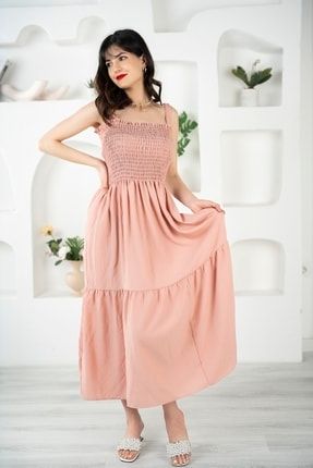 Kadın Gipeli Kalın Askılı Elbise Md1117-313-0001 MD1117-313-0001