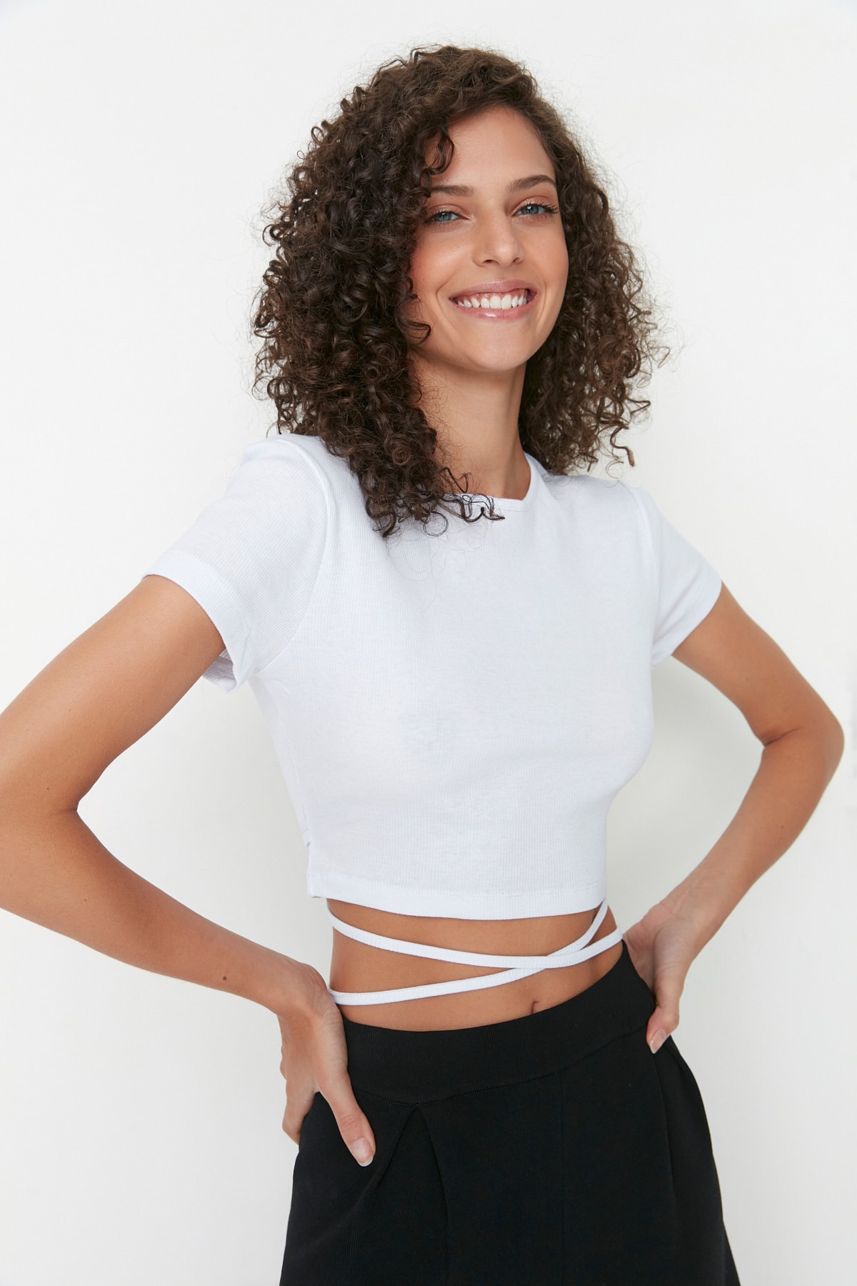 Trendyol Collection Bluse Weiß Regular Fit Fast ausverkauft