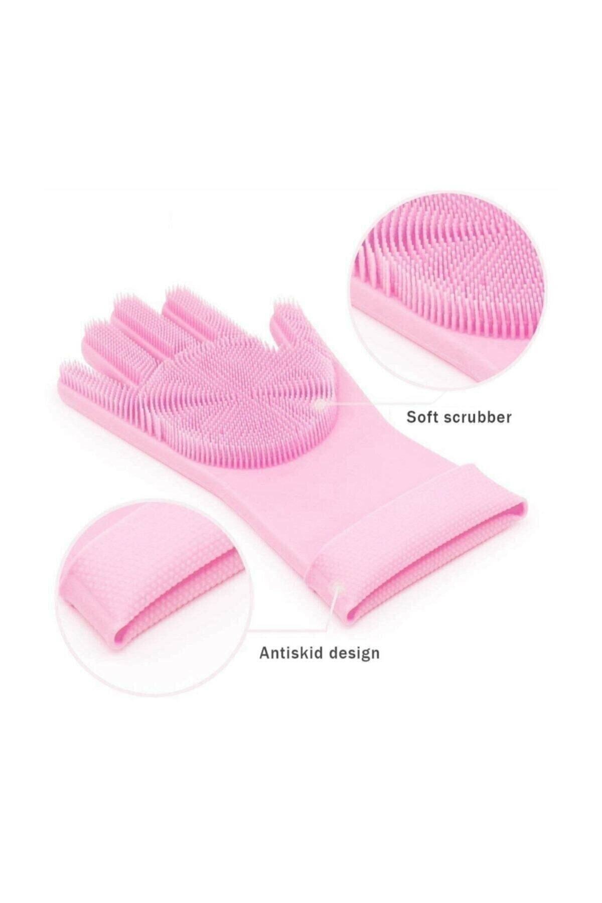 DEMİRHAN İTHALAT-Magic Dish Glove Kitchen Bathroom Cleaning Brush Auto Home Work 2
