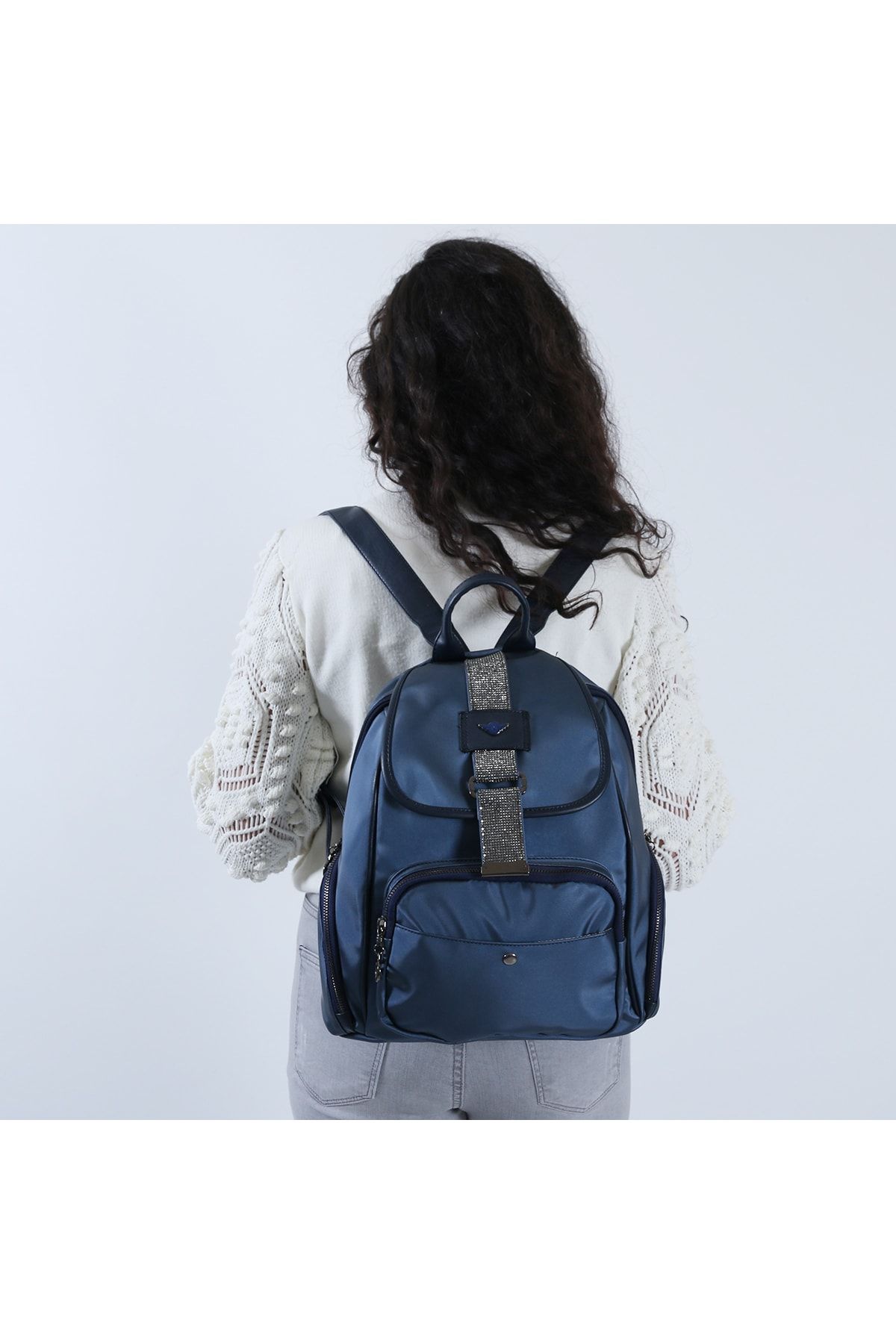 Dark blue outlet backpack women's