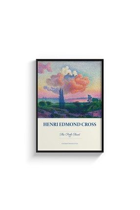 Henri Edmond Cross - The Pink Cloud - Çerçeveli Tablo Poster Duvar Dekorasyon DOM141