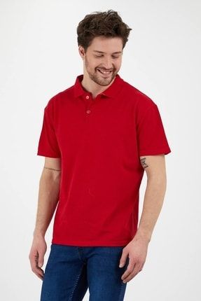Erkek Kırmızı Polo Yaka T-shirt YSRPNY001