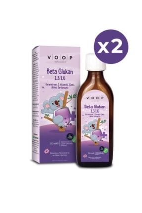 Beta Glukan 1,3/1,6 Kara Mürver, Vitamin C, Çinko Şurup 150 ml 2 Adet VSET008