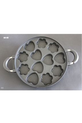 12'li Kalp Çiçek Pişirme Tavası CMP-CN-PSTRYPLNT-MTFK-KKLB-12928