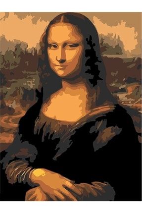 Mona Lisa Sayılarla Boyama Seti 50x65 Cm (tuvale Gerili) 3386