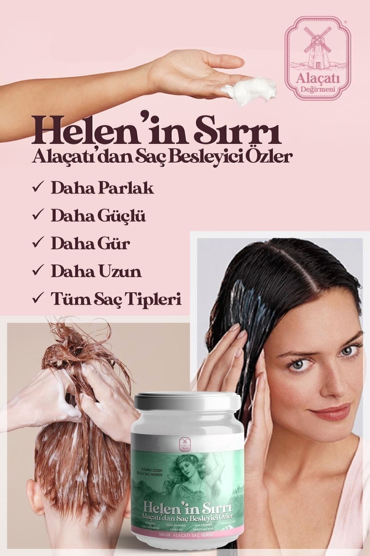 Helen'in Sırrı Saç Besleyici Özler 150 Gr Saç Bakım Yağı — تصویر 2 از 3