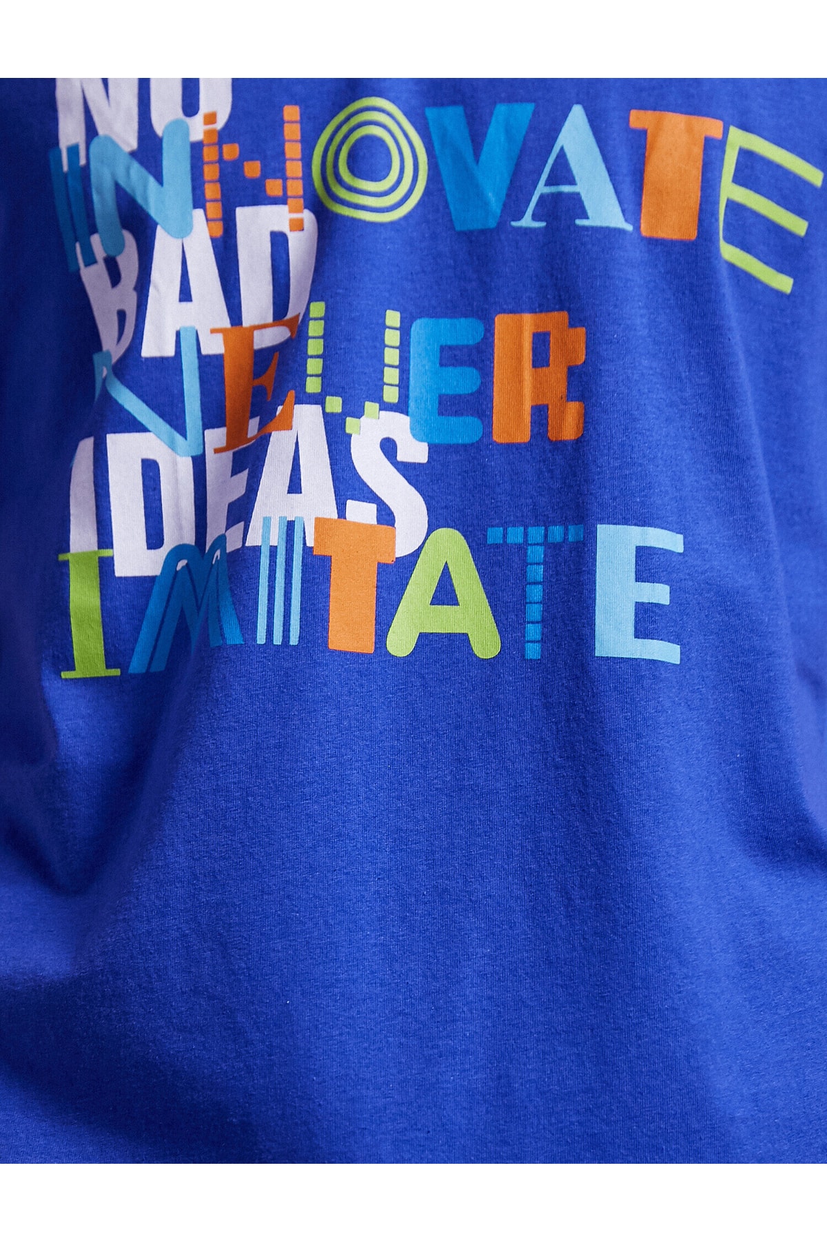 تیشرت مردانه آبی سرمه ای کوتون | 2SAM11304HK اورجینال - تصویر 6