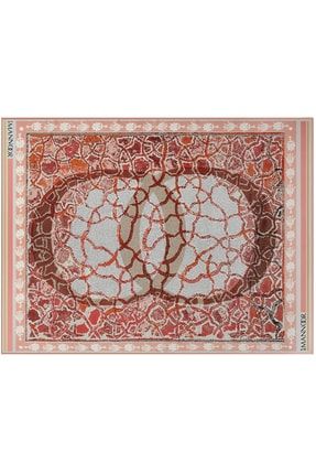Mozaik Kırmızı Ipek Şal 22Y-0001-015