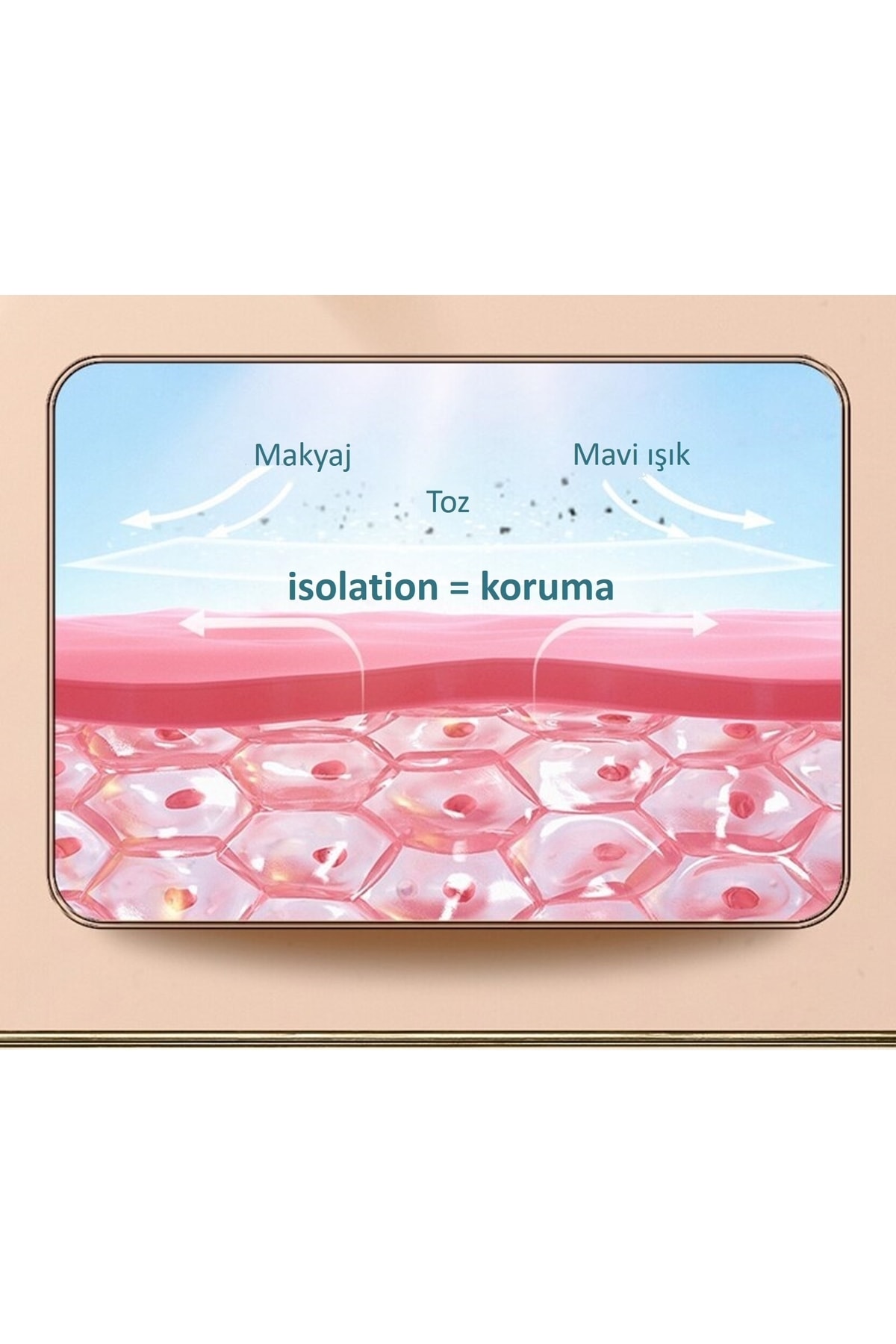 Crystal Silky Isolation Doğal Renkli Koruyucu Makyaj Bazı 30 Gr — رنگارنگ MIN346 — تصویر 4 از 5