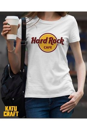 Hard Rock Caffe Baskılı Unisex Tişört Kadın HW0M012