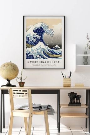 Katsushika Hokusai Büyük Dalga Çerçevesiz Poster The Great Wave KATS-11
