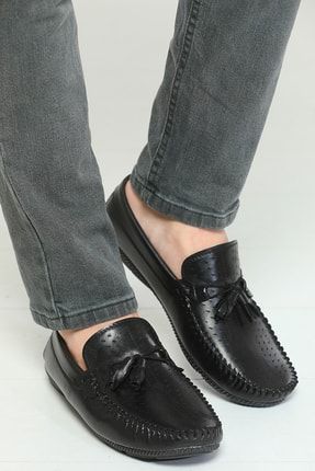 Siyah Erkek Loafer Günlük Babet Ayakkabı P-039185