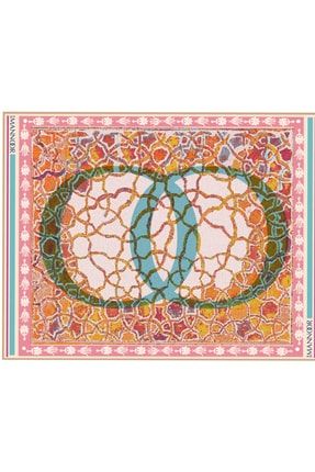 Mozaik Pembe Ipek Şal 22Y-0001-019