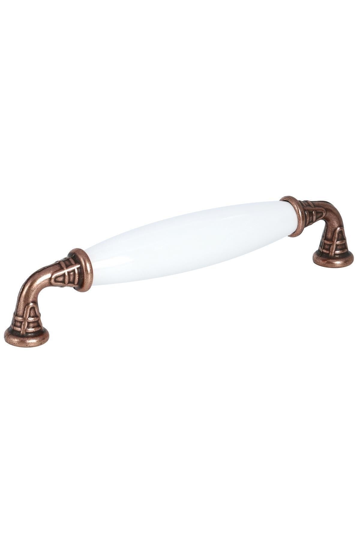 Arion 128 MM Porselen GÖRÜNÜMLÜ Kulp Dolap Çekmece Mobilya Mutfak Çocuk Kulbu Sude 128mm-beyaz