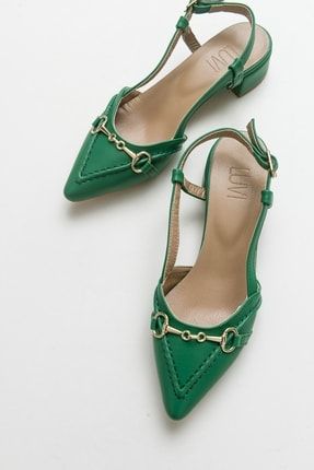 Olıv Yeşil Kadın Topuklu Sandalet 33-190