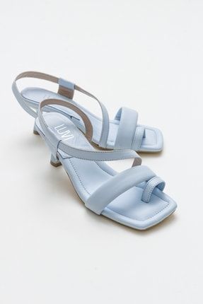 Jura Bebek Mavi Cilt Hakiki Deri Kadın Sandalet 9-712