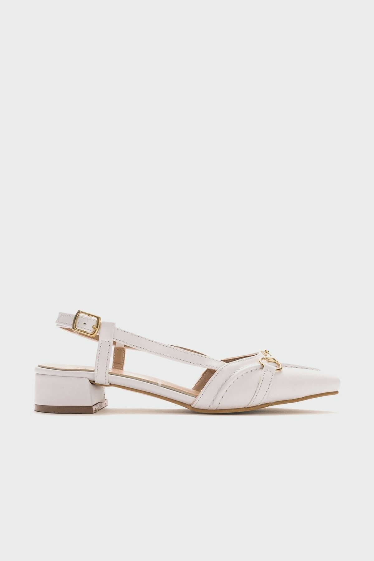 صندل سفید زنانه Sandals پاشنه اورجینال Luvi