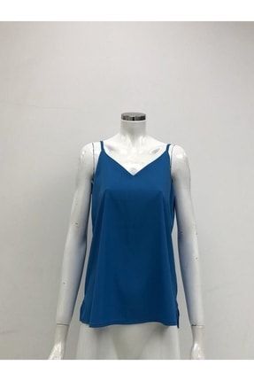Bayan Ip Askılı Mavi Bluz 1476