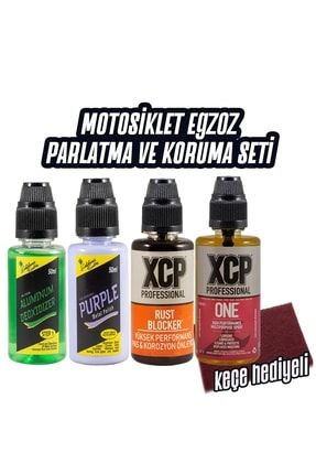 Motosiklet Egzoz Temizlik & Parlatma & Koruma Paketi Egz50