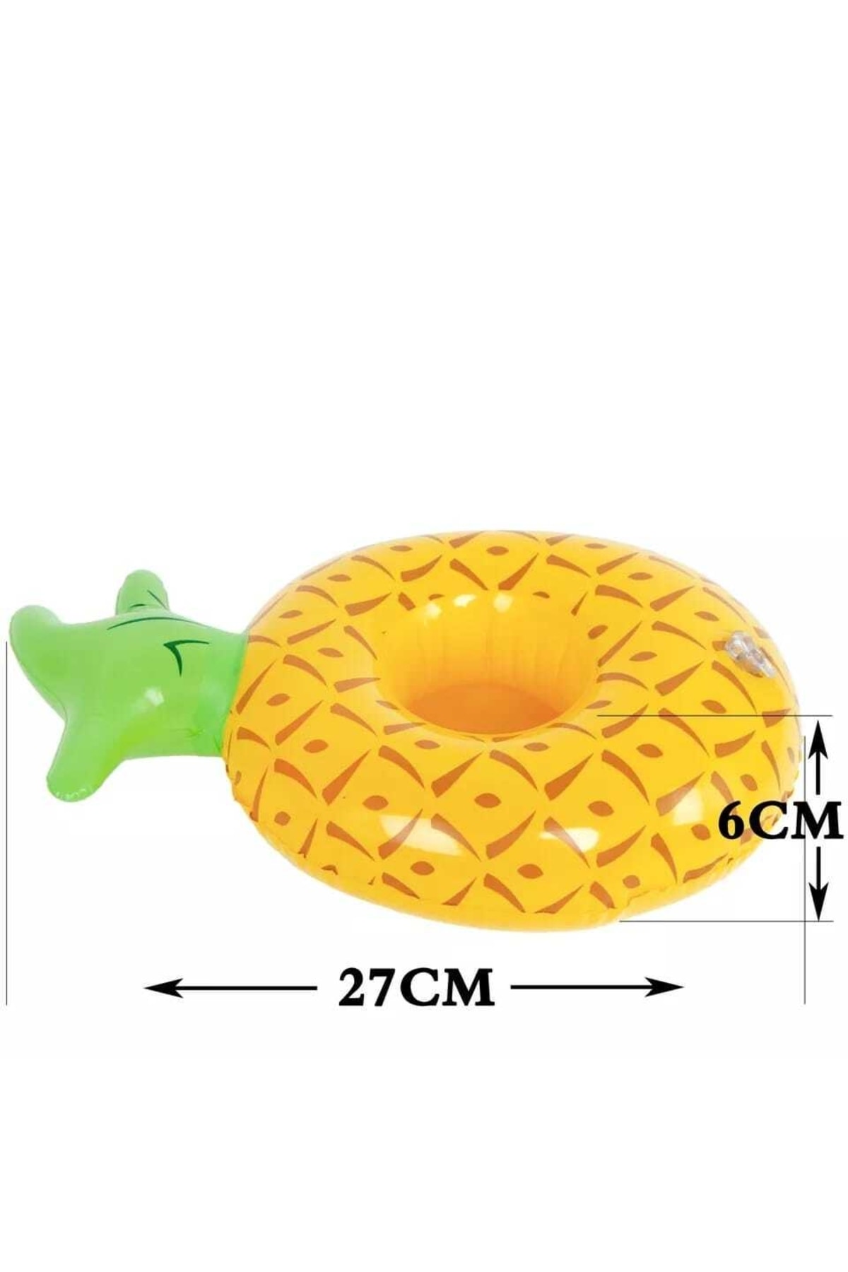 Eğlenceyi Sevenlere Ananas Şişme Deniz Havuz Bardak Tutucu Float Bar 5
