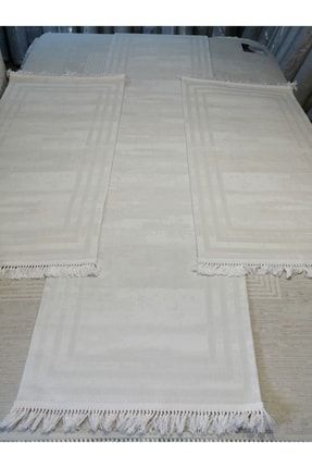 The Carpet 3'lü %100 Bambu Yatak Odası Halısı 5662