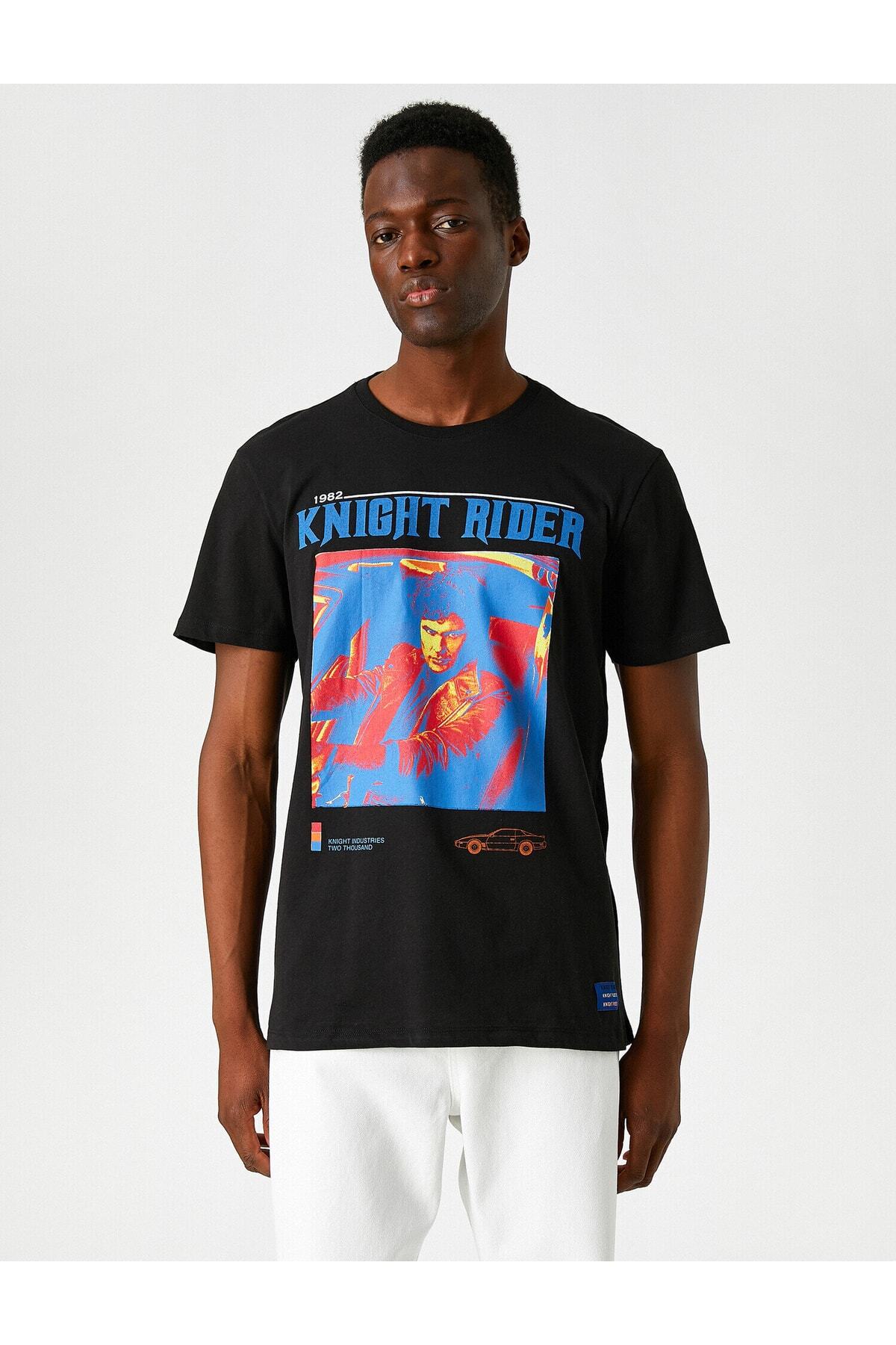 تیشرت مردانه مشکی کوتون | 2SAM11198HK اورجینال - تصویر 3