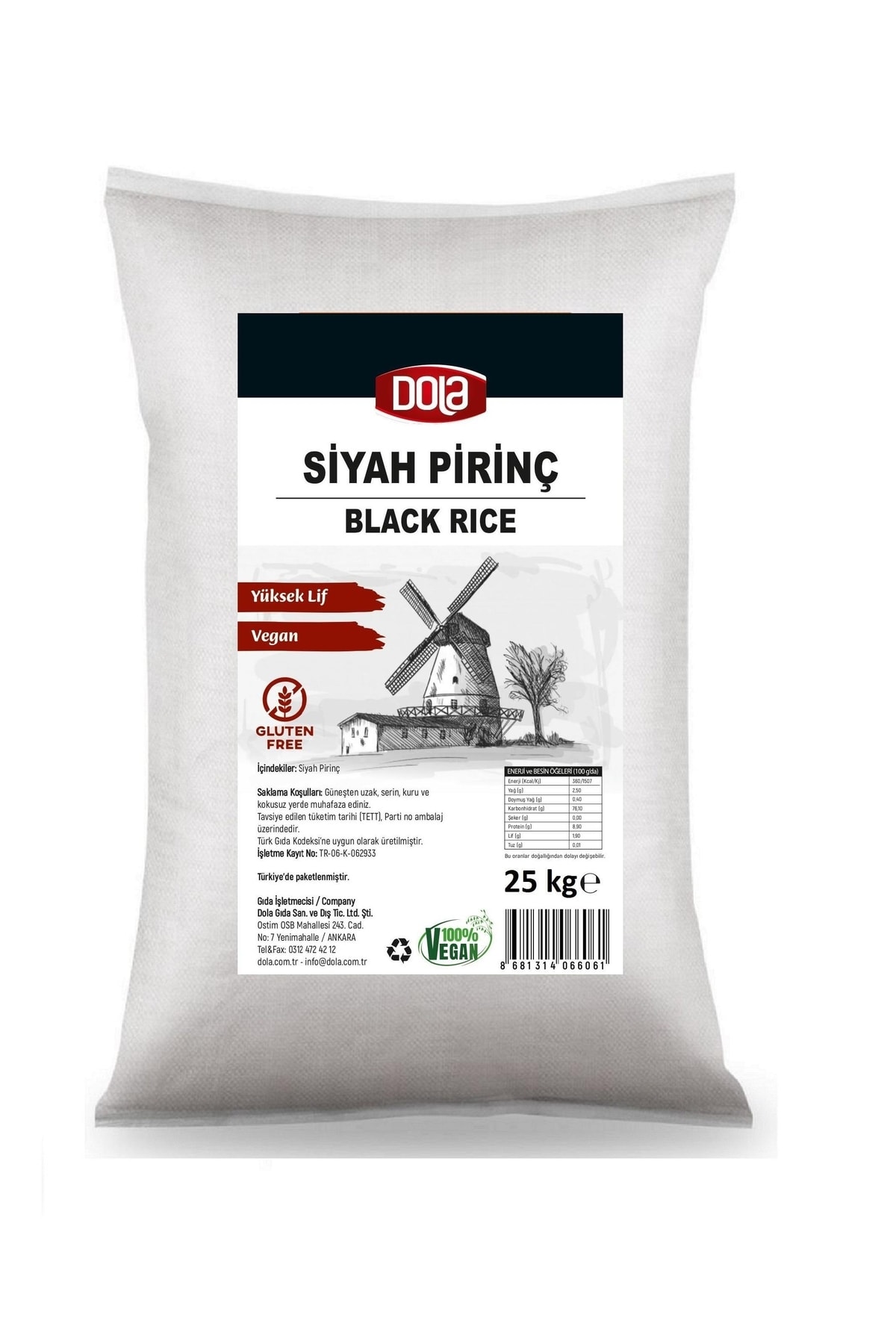 Dola Siyah Pirinç 25 Kg