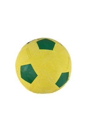 Dikişsiz Tırtırlı 4 Numara Kauçuk Futbol Topu Şişmiş Top Iğneli gzlyz5571