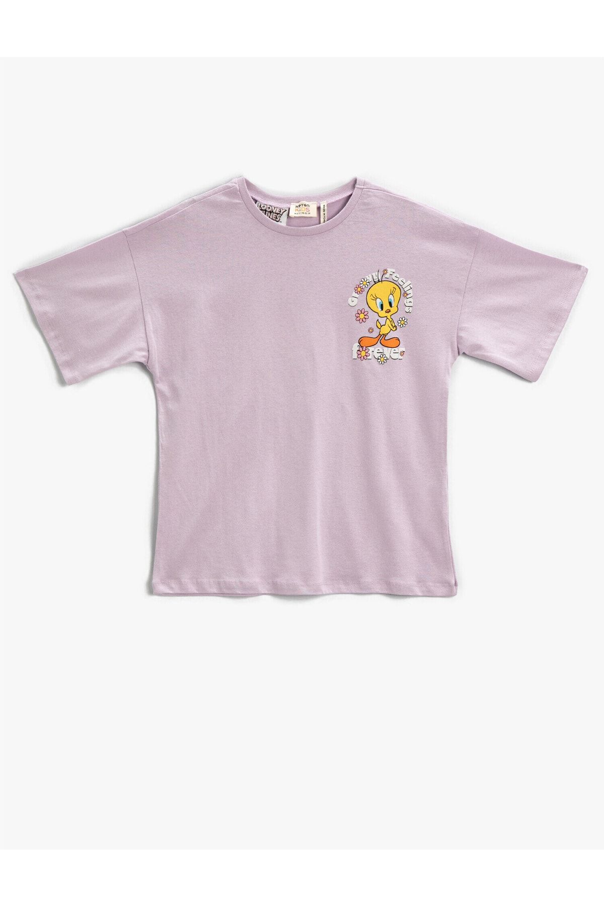 Koton T-Shirt Lila Figurbetont