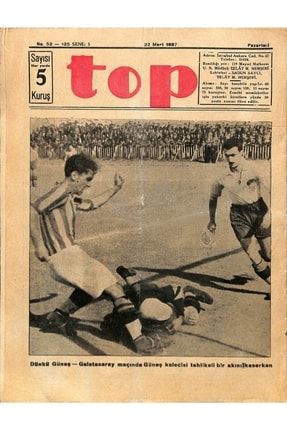 Top Spor Dergisi 22 Mart 1937 No : 52 - Arjantin Dünya Kupasına Giriyor Drg1033 DRG1033
