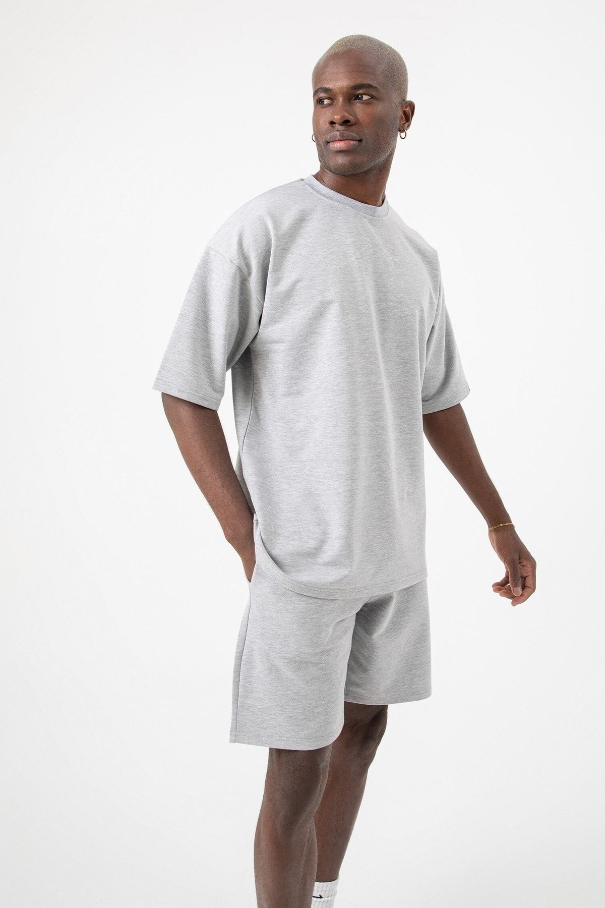 gothamvibes-Men's Base Gray Shorts 2