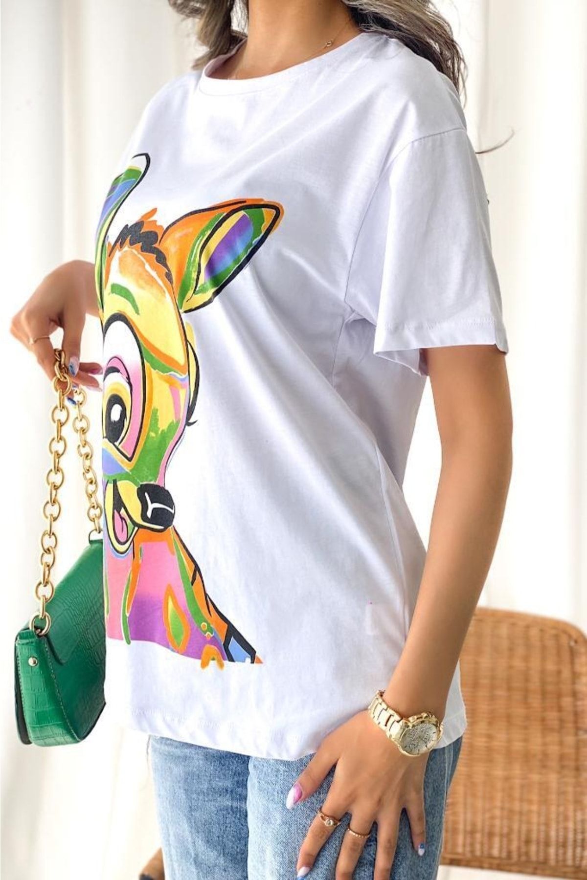 FEMELLE-Women's Gazelle Printed T-Shirt 4