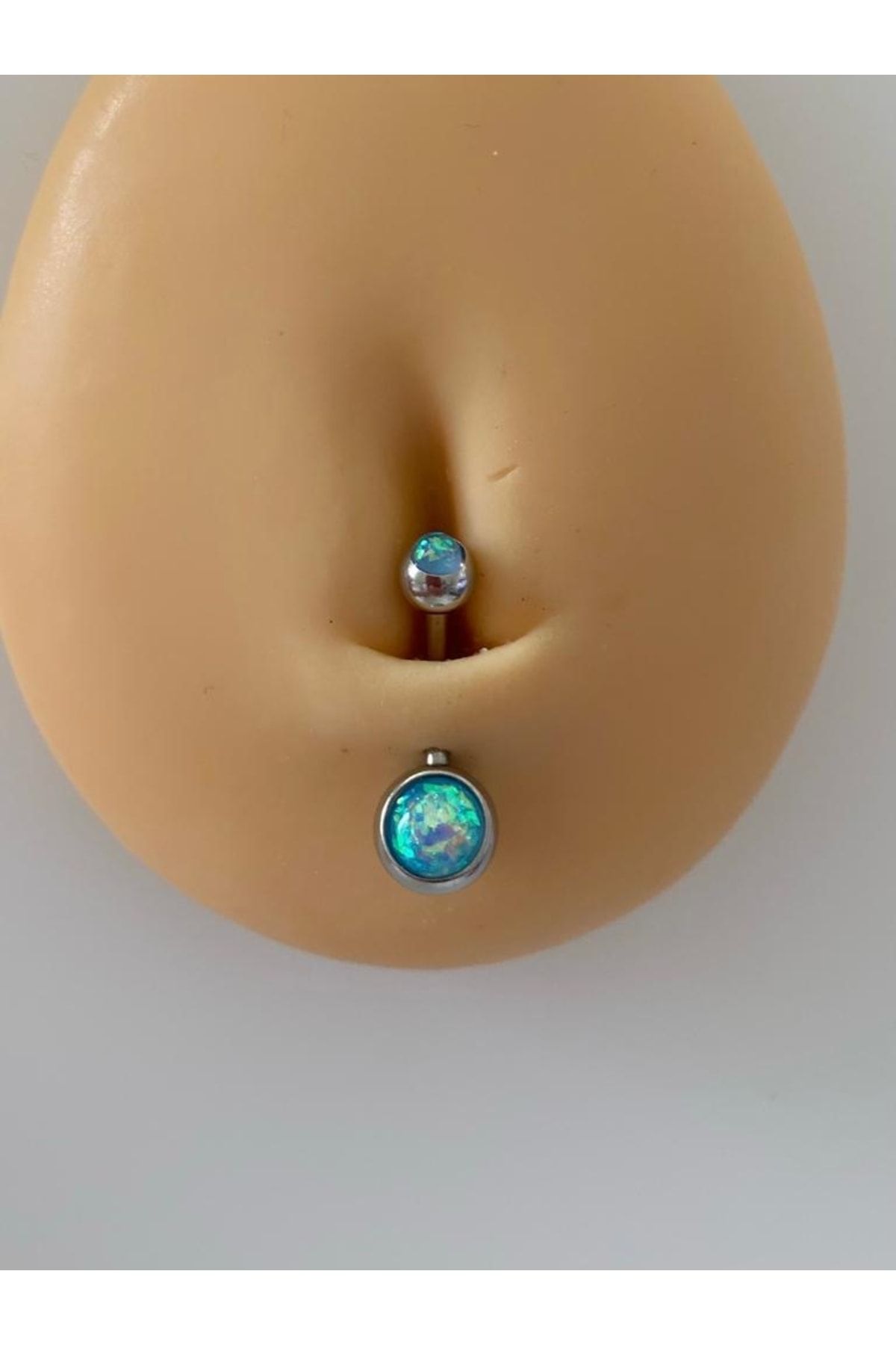 Arescollection Surgical Steel Opal Navel Piercing Trendyol