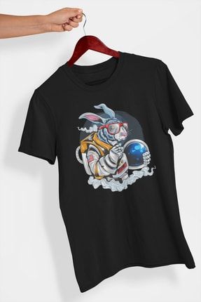 Astronot Tavşan Tasarım T-shirt elftshirt0606