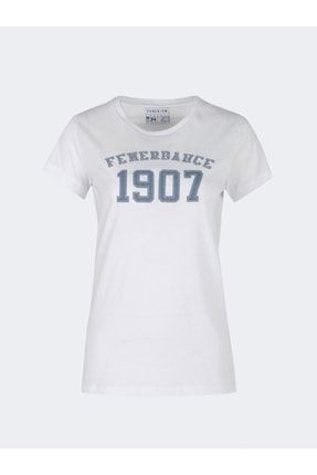 Kadın Kolej 1907 Denim Patch T-shirt TK010BCY36