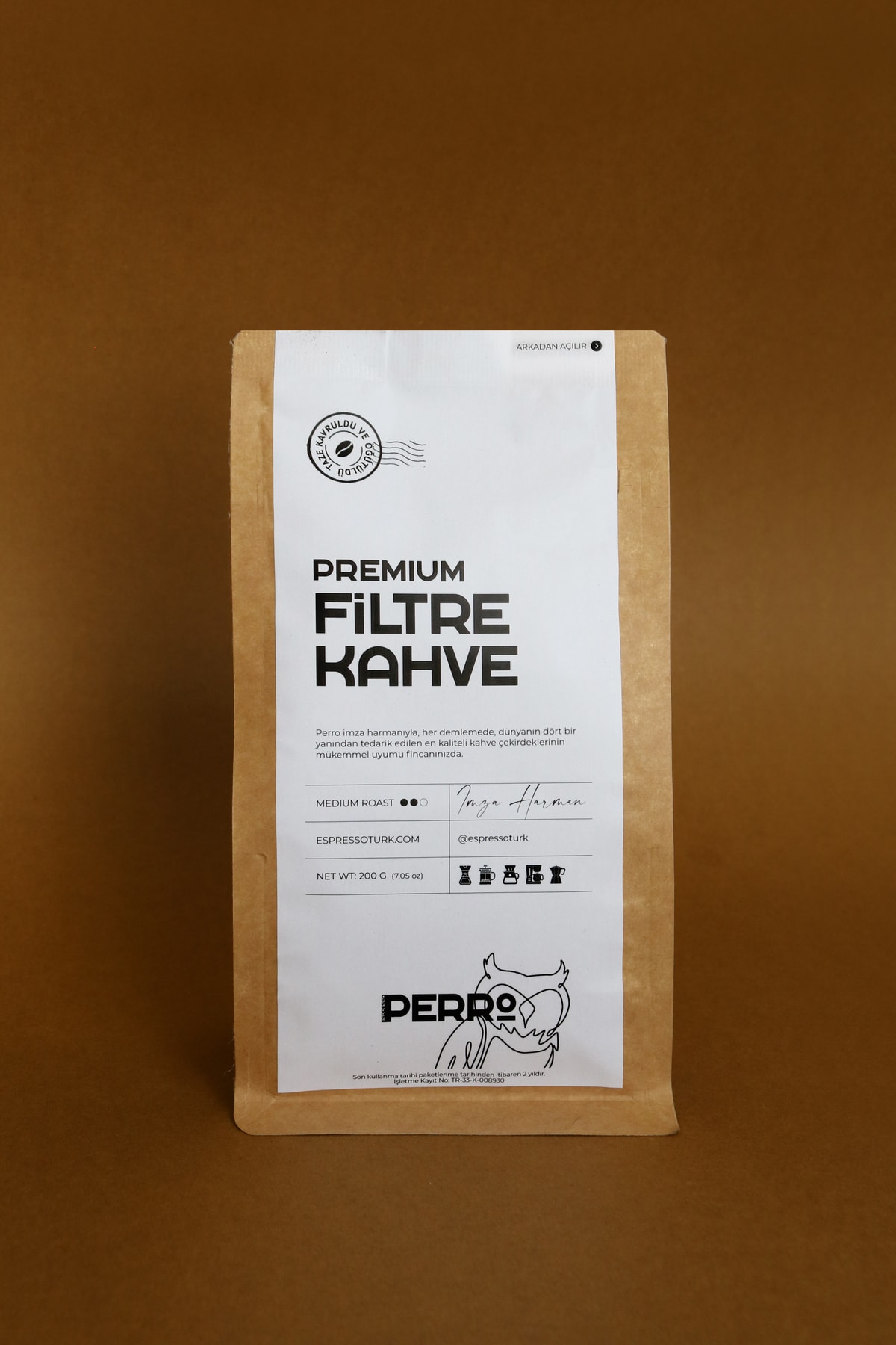 Perro Premium Öğütülmüş Filtre Kahve 200 gr
