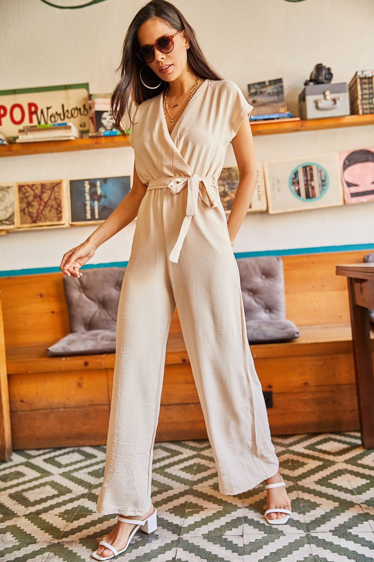 Gray sales jumpsuit outfit