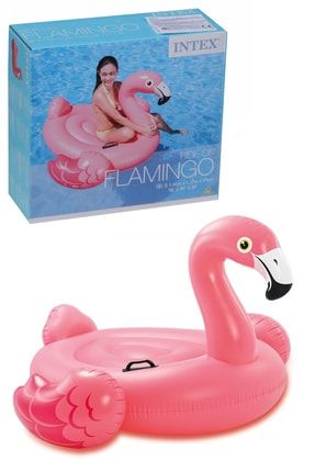 Flamingo Deniz Yatağı 142x137x97 Cm Tutmaçlı Binici Ada Havuz Yatağı flamingo binici ada yatak