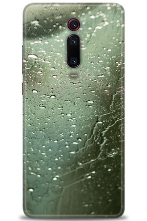 Xiaomi Mi 9t Kılıf Hd Baskılı Kılıf - Camdaki Yağmur + Temperli Cam mmxi-mi-9t-v-203-cm