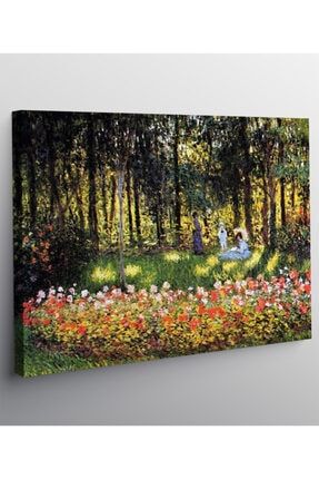 Claude Monet - The Family Of The Artist In The Argenteuil Garden Tablo - 60cm X 90cm sn121520200128