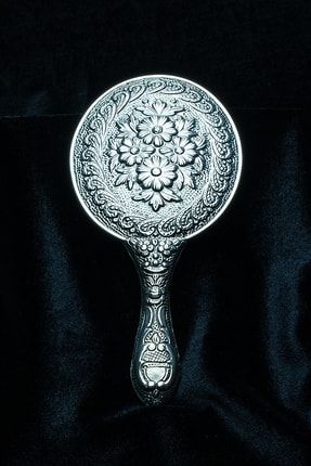 El Aynası Ve Tarak Seti 925 Ayar Gümüş El Yapımı TK-925-1018